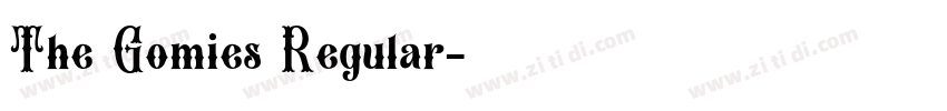 The Gomies Regular字体转换